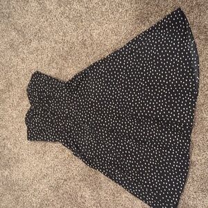 WHBM strapless sweetheart neck elastic back dress with pockets